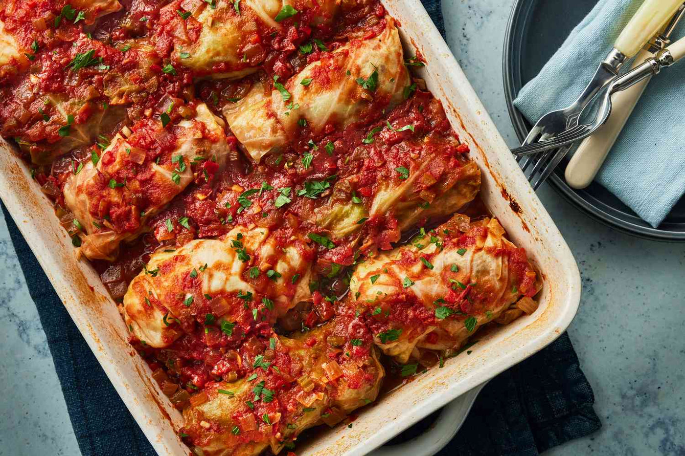 Spicy Chicken Stuffed Cabbage